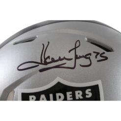 Howie Long Autographed Las Vegas Raiders Authentic Helmet Beckett Witness 55249