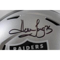Howie Long Autographed Las Vegas Raiders F/S Helmet Beckett Witness 55194