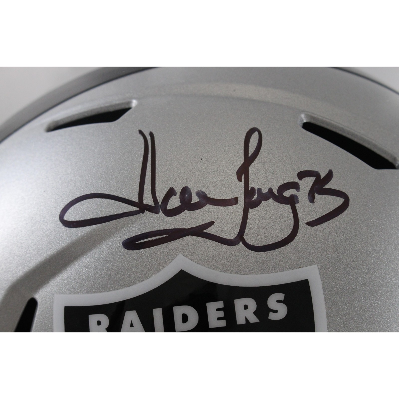 Howie Long Autographed Las Vegas Raiders F/S Helmet Beckett Witness 55194 2 Howie Long Autographed Las Vegas Raiders F/S Helmet Beckett Witness 55194