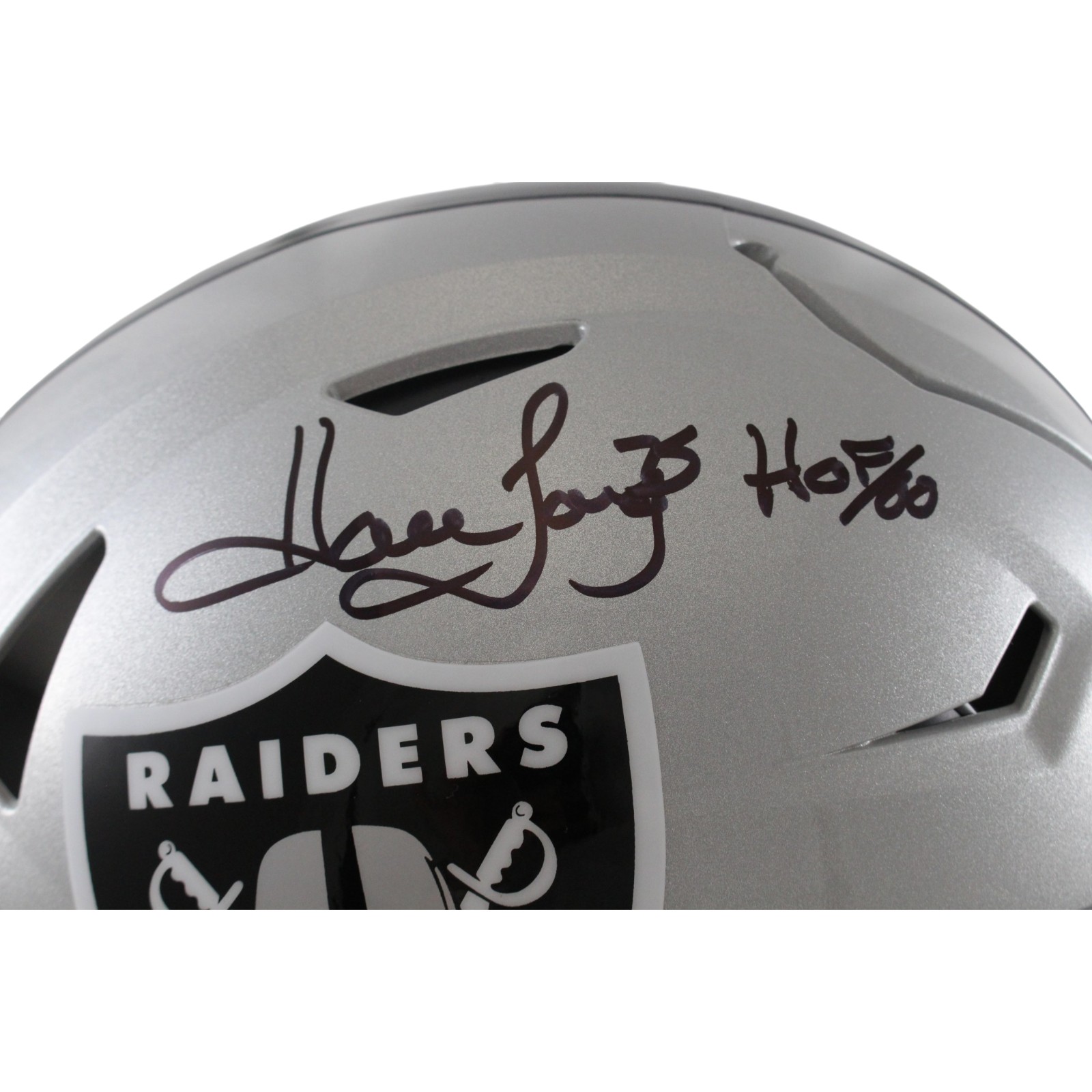 Howie Long Autographed Las Vegas Raiders SpeedFlex Helmet HOF Beckett W 55206 2 Howie Long Autographed Las Vegas Raiders SpeedFlex Helmet HOF Beckett W 55206