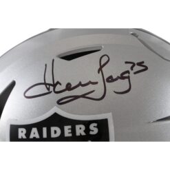 Howie Long Autographed Las Vegas Raiders SpeedFlex Helmet Beckett Witness 55211