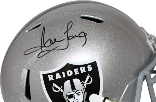 Howie Long Autographed/Signed Oakland Raiders Speed Replica Helmet JSA 25704