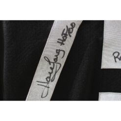 Howie Long Autographed Oakland Raiders M&N Black Jersey 2 Insc. Beckett 49679