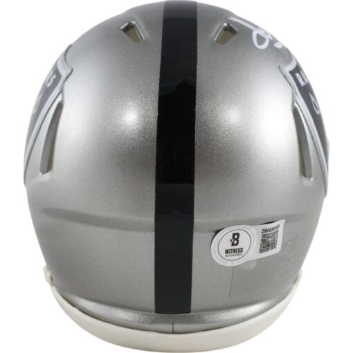 Howie Long Autographed/Signed Las Vegas Raiders Flash Mini Helmet Beckett 49658
