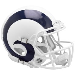 Los Angeles Rams White Matte Authentic Speed Helmet New In Box 25742