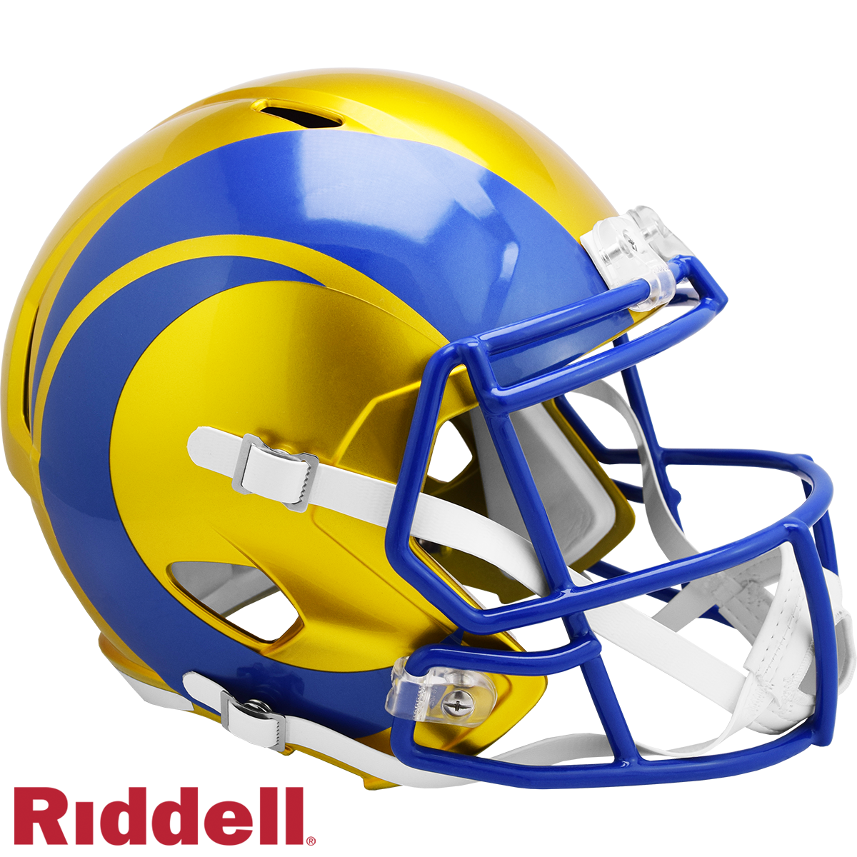 Los Angeles Rams Full Size Replica Flash Helmet Riddell New In Box 30772