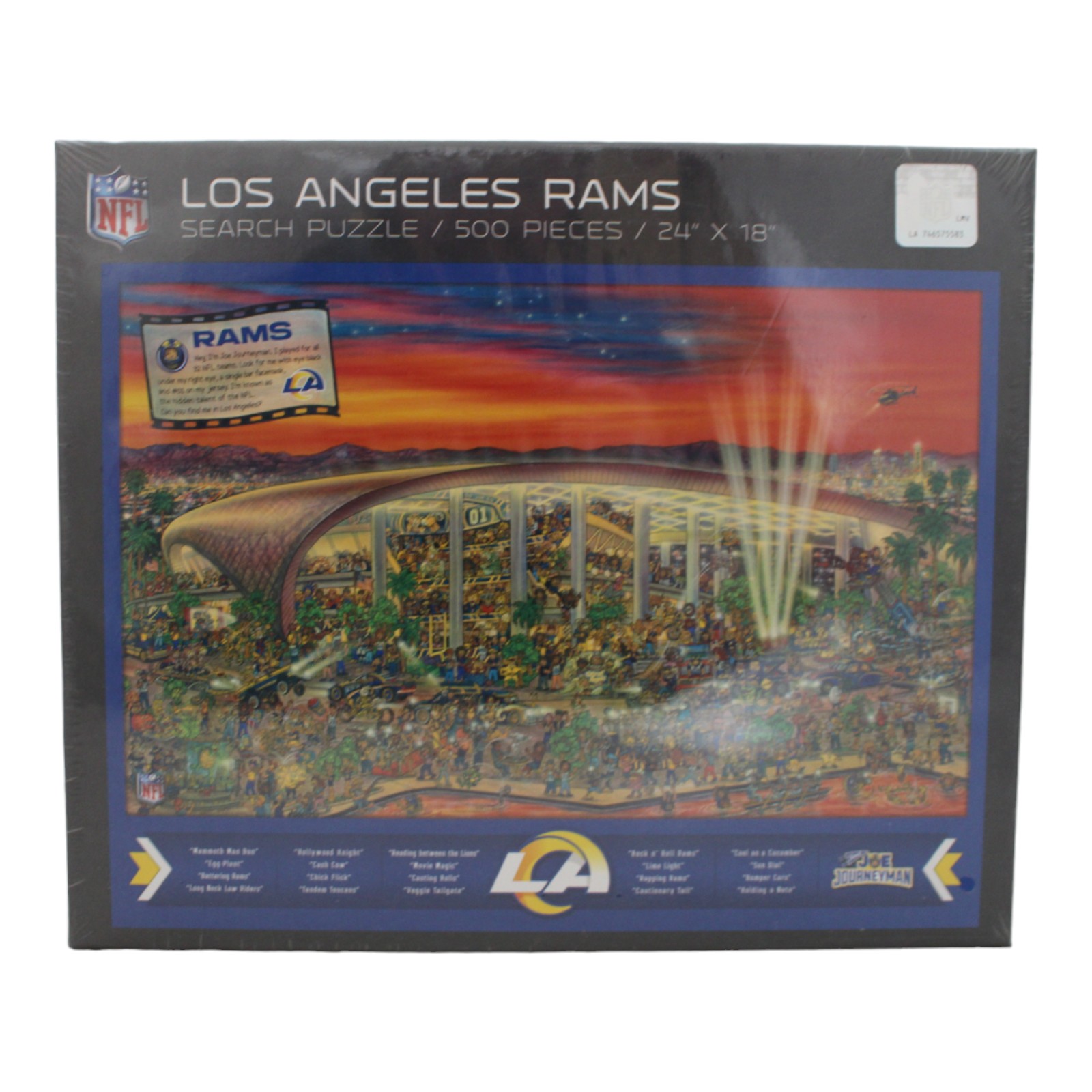 Los Angeles Rams 18"x24" YouTheFan 500 Piece Joe Journeyman Puzzle