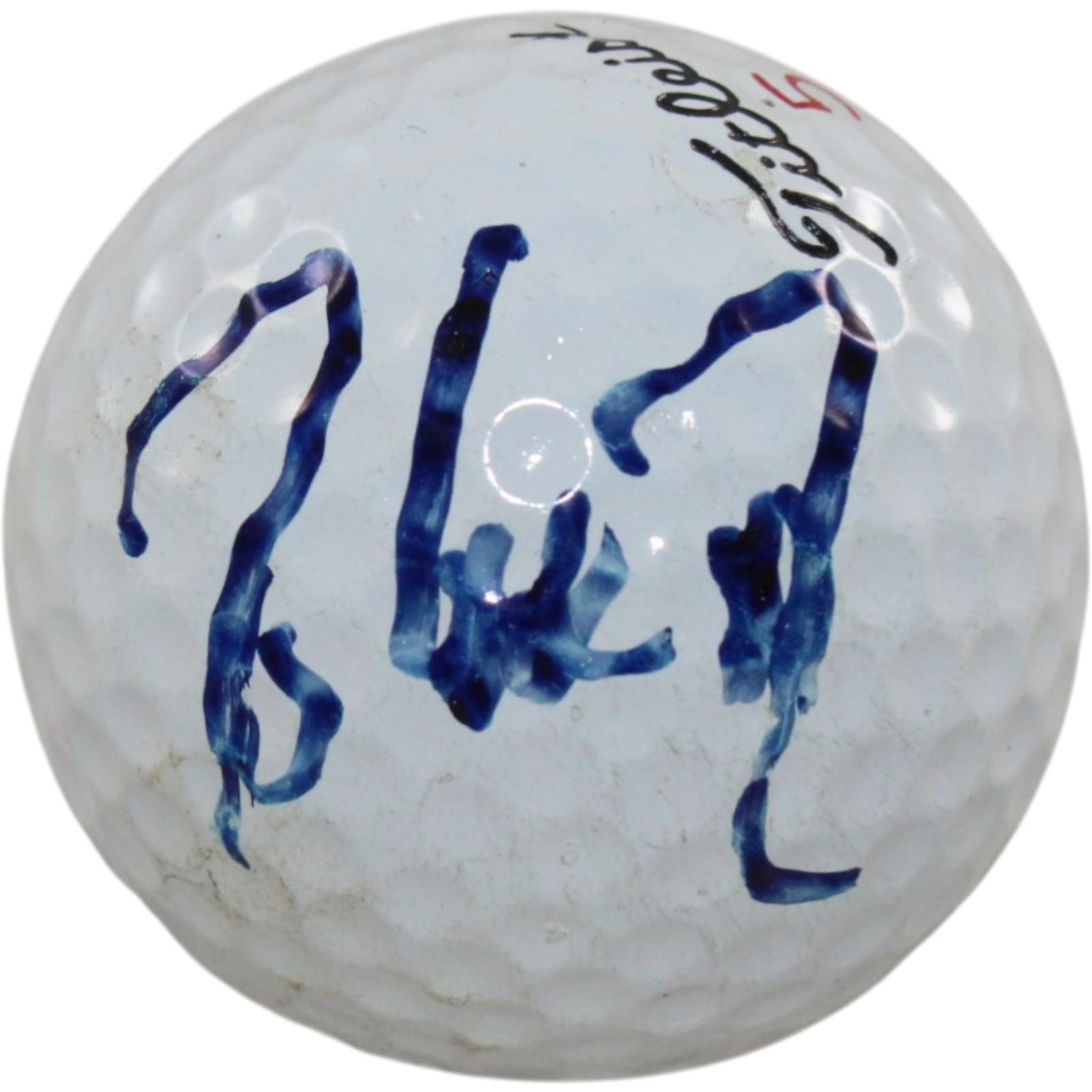 Davis Love III Autographed/Signed PGA Tour Titleist Golf Ball Beckett 55413