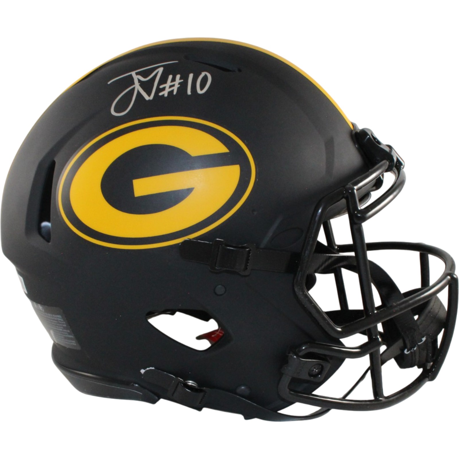Jordan Love Autographed Green Bay Packers Pro Eclipse Helmet Beckett WIT 57144 1 Jordan Love Autographed Green Bay Packers Pro Eclipse Helmet Beckett WIT 57144