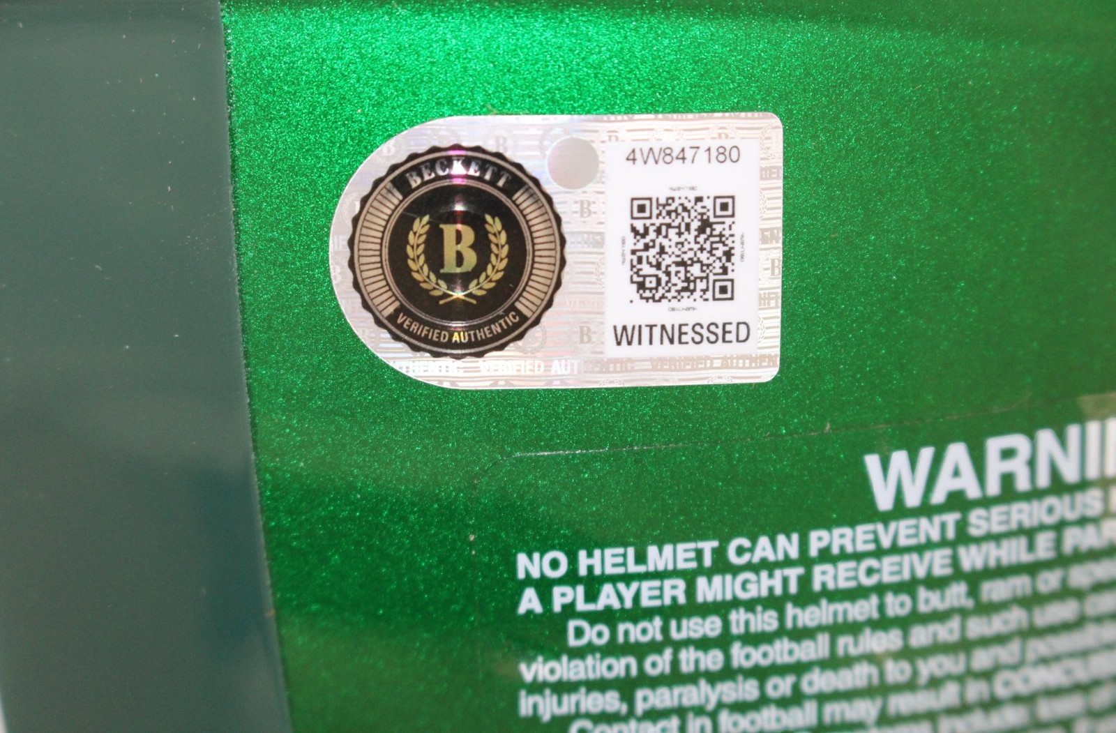 Jordan Love Autographed Green Bay Packers Pro Flash Helmet Beckett Witness 57146 5 Jordan Love Autographed Green Bay Packers Pro Flash Helmet Beckett Witness 57146