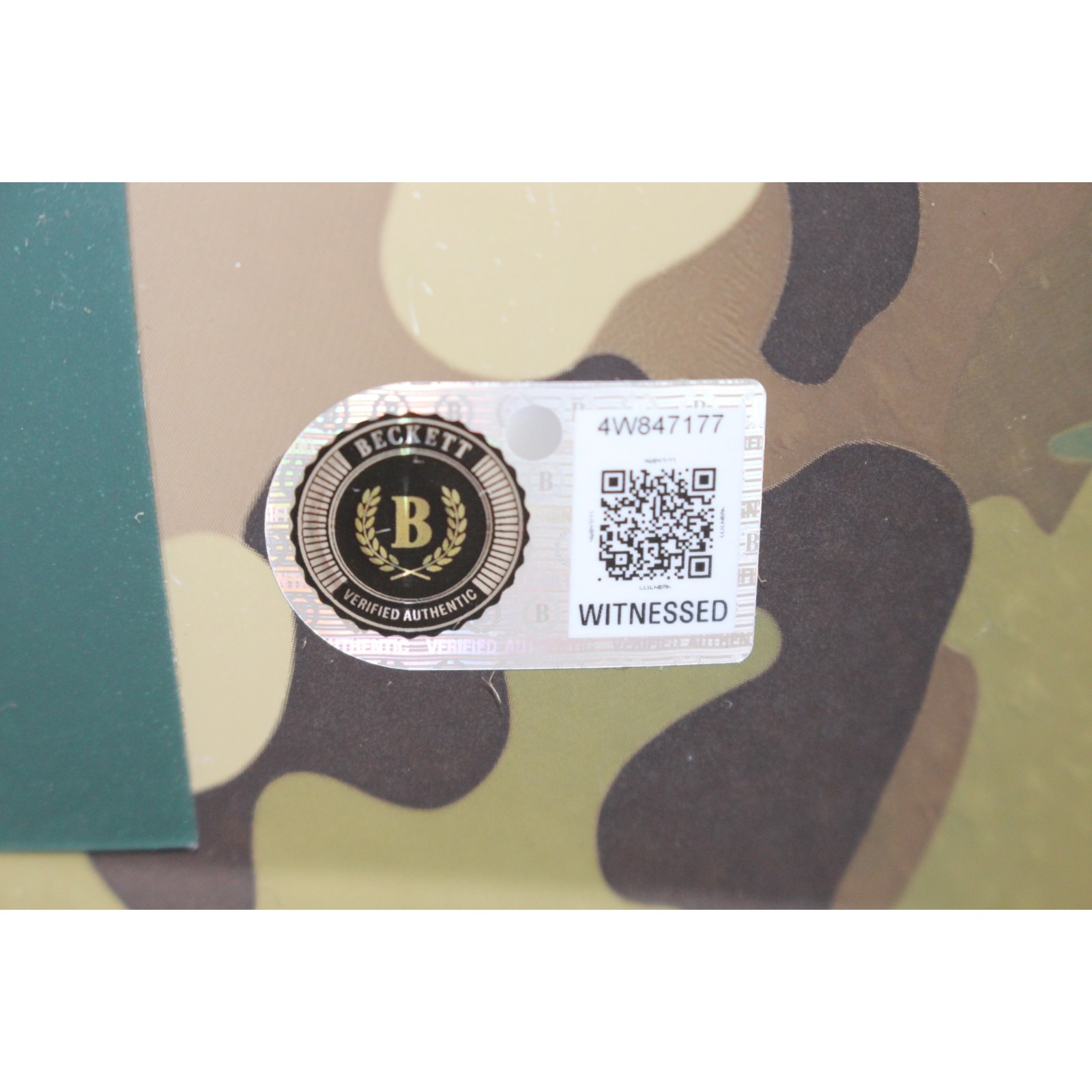Jordan Love Autographed Green Bay Packers F/S Camo Helmet Beckett Witness 57148 5 Jordan Love Autographed Green Bay Packers F/S Camo Helmet Beckett Witness 57148
