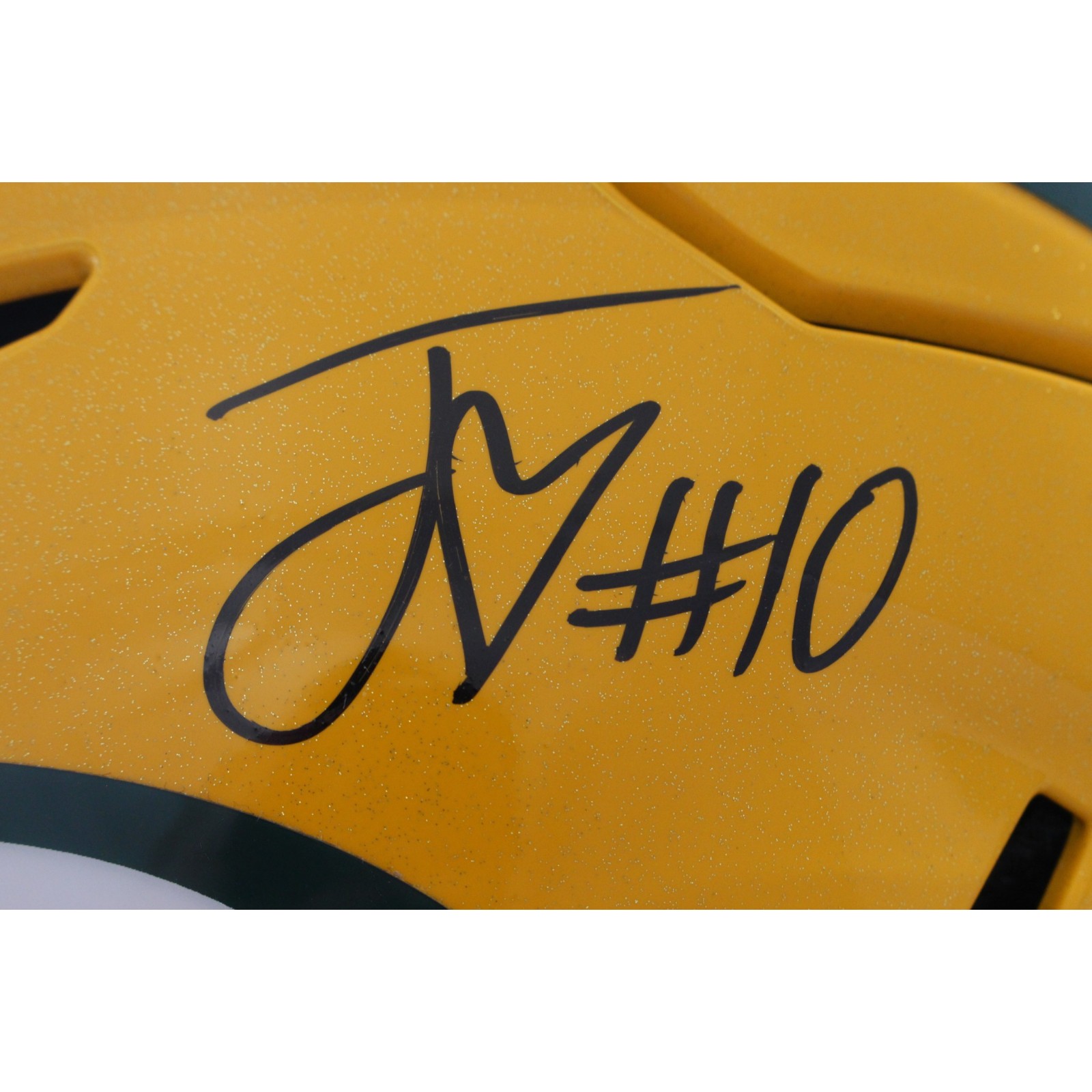 Jordan Love Autographed Green Bay Packers SpeedFlex Helmet Beckett Witness 57143 2 Jordan Love Autographed Green Bay Packers SpeedFlex Helmet Beckett Witness 57143