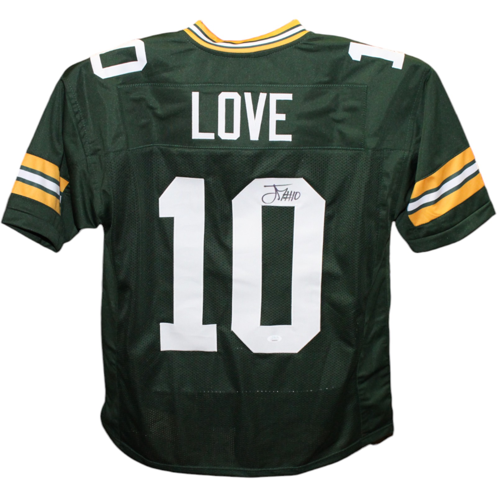 Jordan Love Autographed/Signed Pro Style Green Jersey JSA 