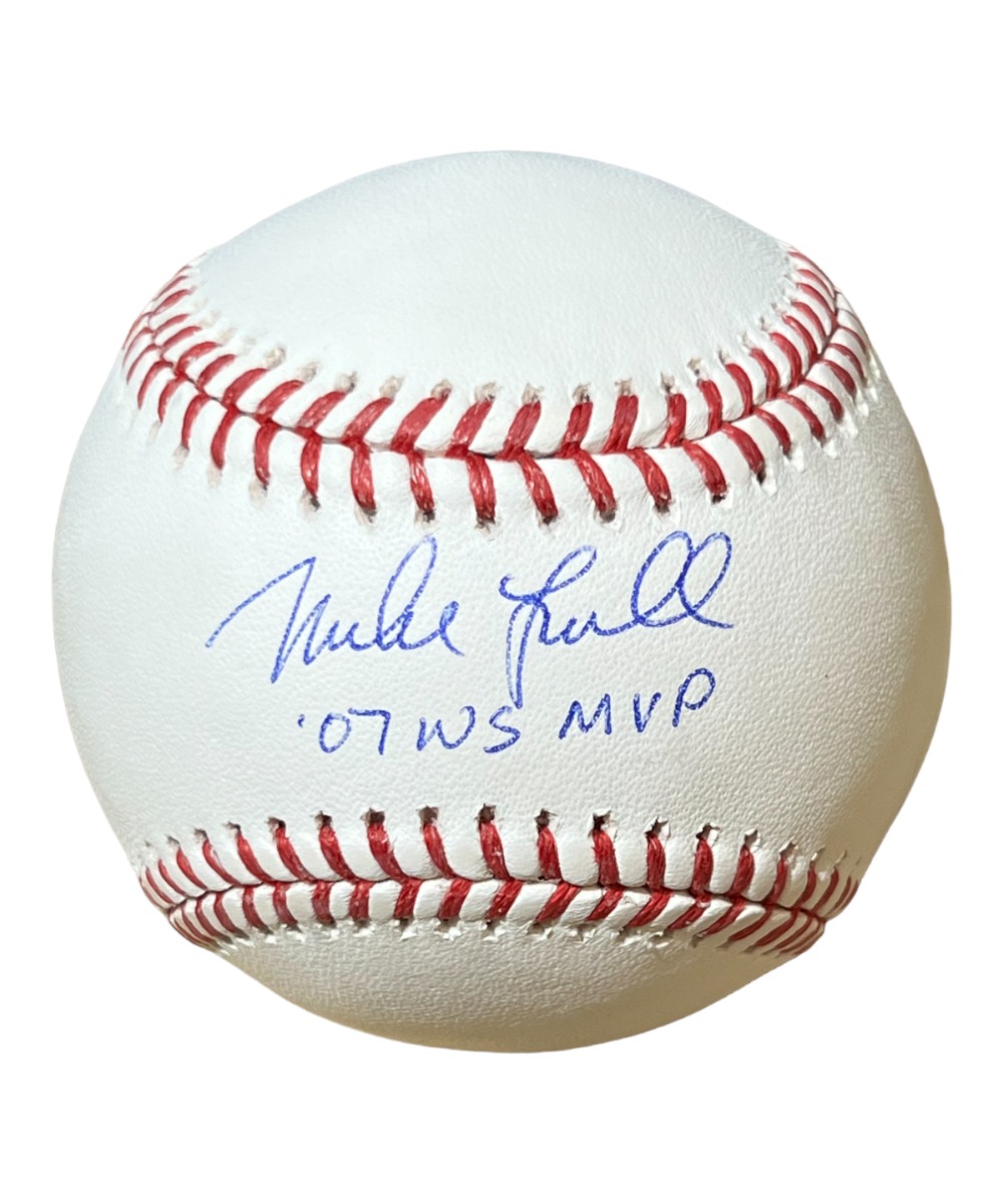 Mike Lowell Autographed ROMLB Baseball Boston Red Sox WS MVP Beckett