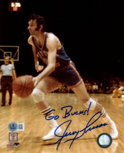 Jerry Lucas Autographed/Signed New York Knicks 8x10 Photo AS IS Beckett 57335
