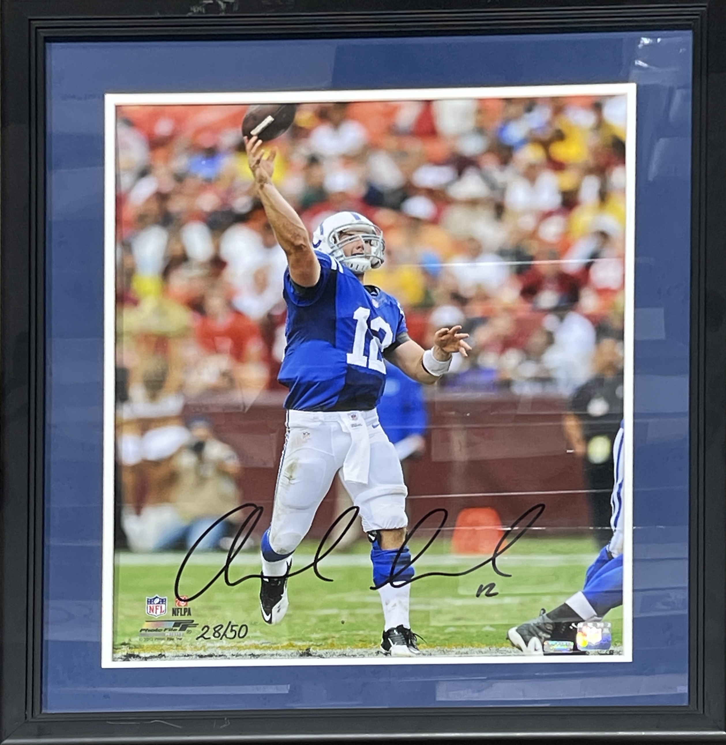 Andrew Luck Autographed Indianapolis Colts Framed 16x20 Photo PAN 