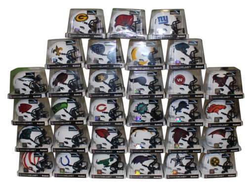 Complete 31 Team Lunar Speed Mini Helmet Set New In Box