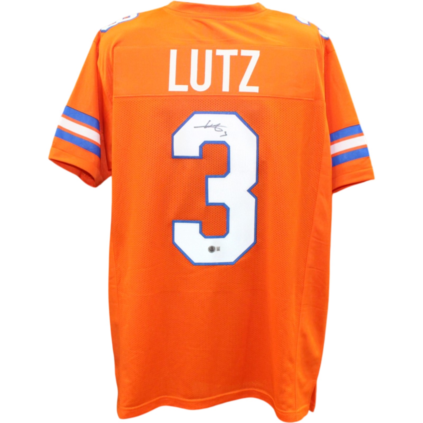 Wil Lutz Autographed Pro Style Sz XL Orange TB Jersey Beckett Witness 55159