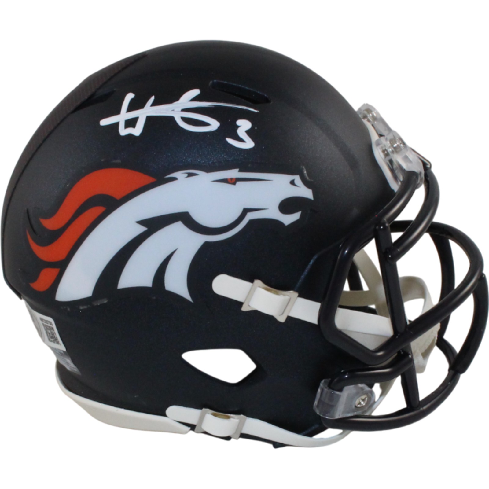 Wil Lutz Autographed/Signed Denver Broncos Mini Helmet Beckett Witness 54657