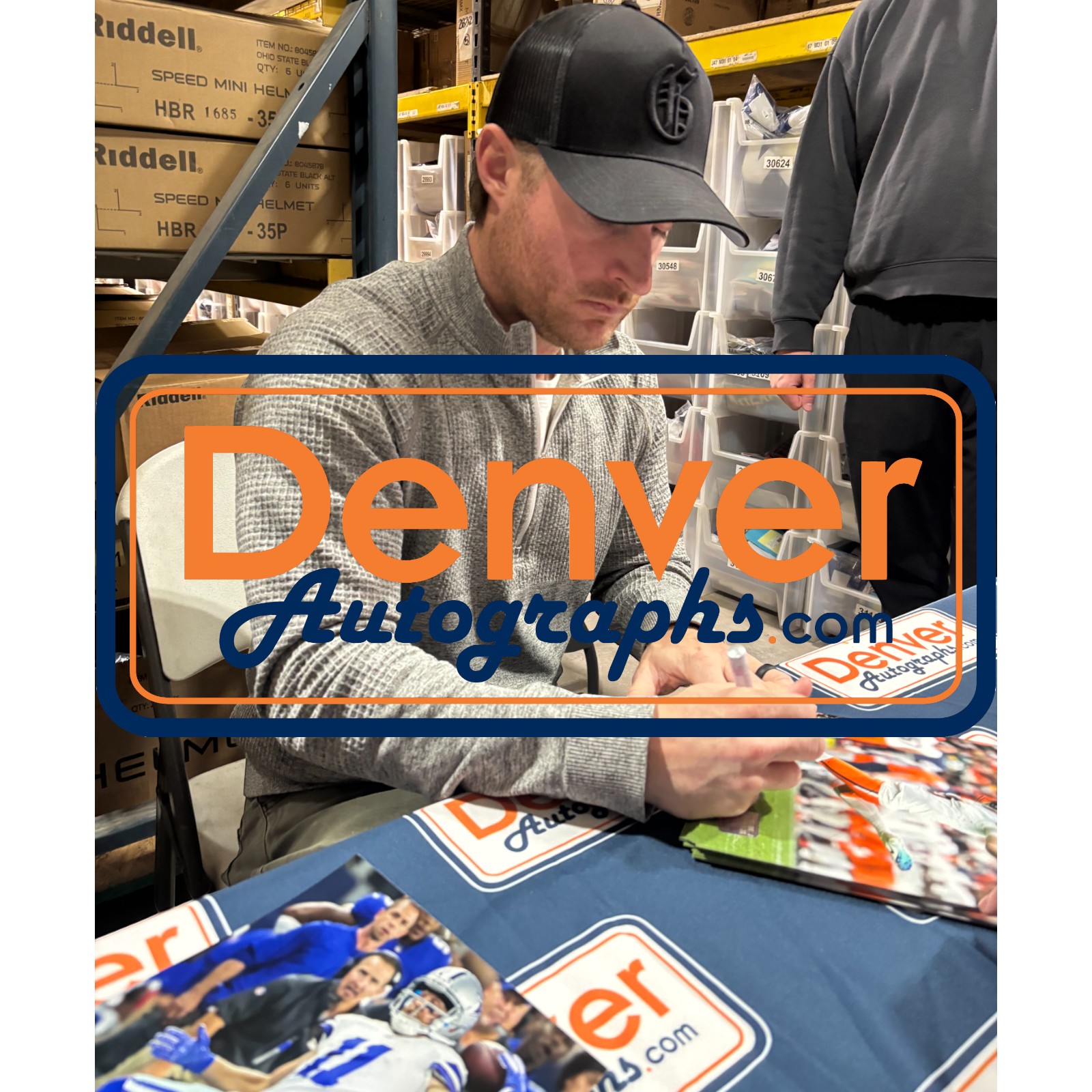 Wil Lutz Autographed/Signed Denver Broncos 8x10 Photo Beckett Witness 54663