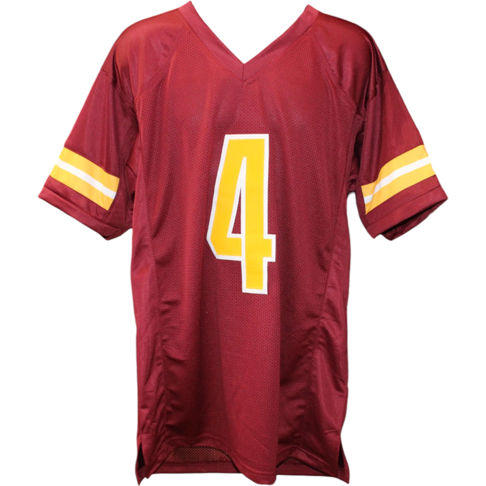 Frankie Luvu Autographed/Signed Pro Style Red XL Jersey Beckett Witness 51836 4 Frankie Luvu Autographed/Signed Pro Style Red XL Jersey Beckett Witness 51836