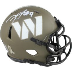 Frankie Luvu Autographed Washington Commanders 22 STS Mini Helmet Beckett 51703