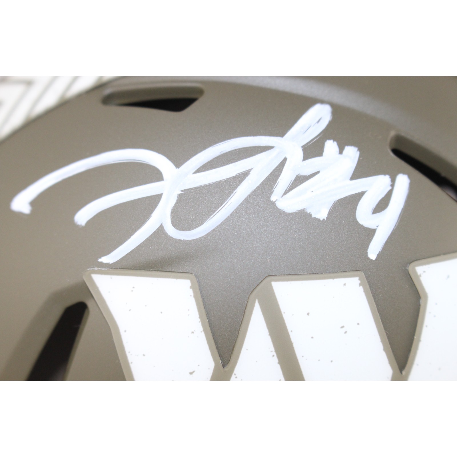 Frankie Luvu Autographed Washington Commanders 22 STS Mini Helmet Beckett 51703 2 Frankie Luvu Autographed Washington Commanders 22 STS Mini Helmet Beckett 51703