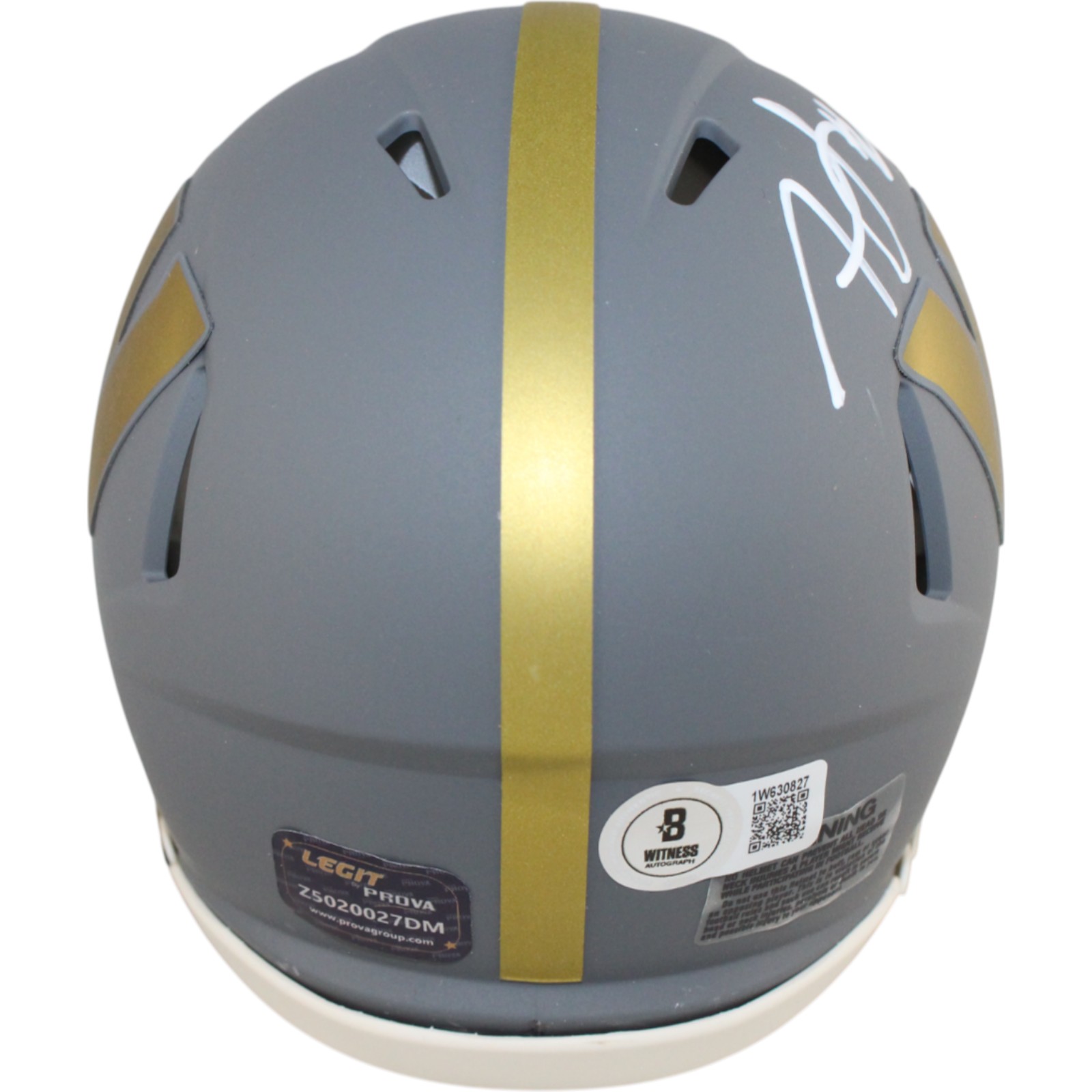 Frankie Luvu Autographed Washington Commanders Slate Mini Helmet Beckett 51706 2 Frankie Luvu Autographed Washington Commanders Slate Mini Helmet Beckett 51706