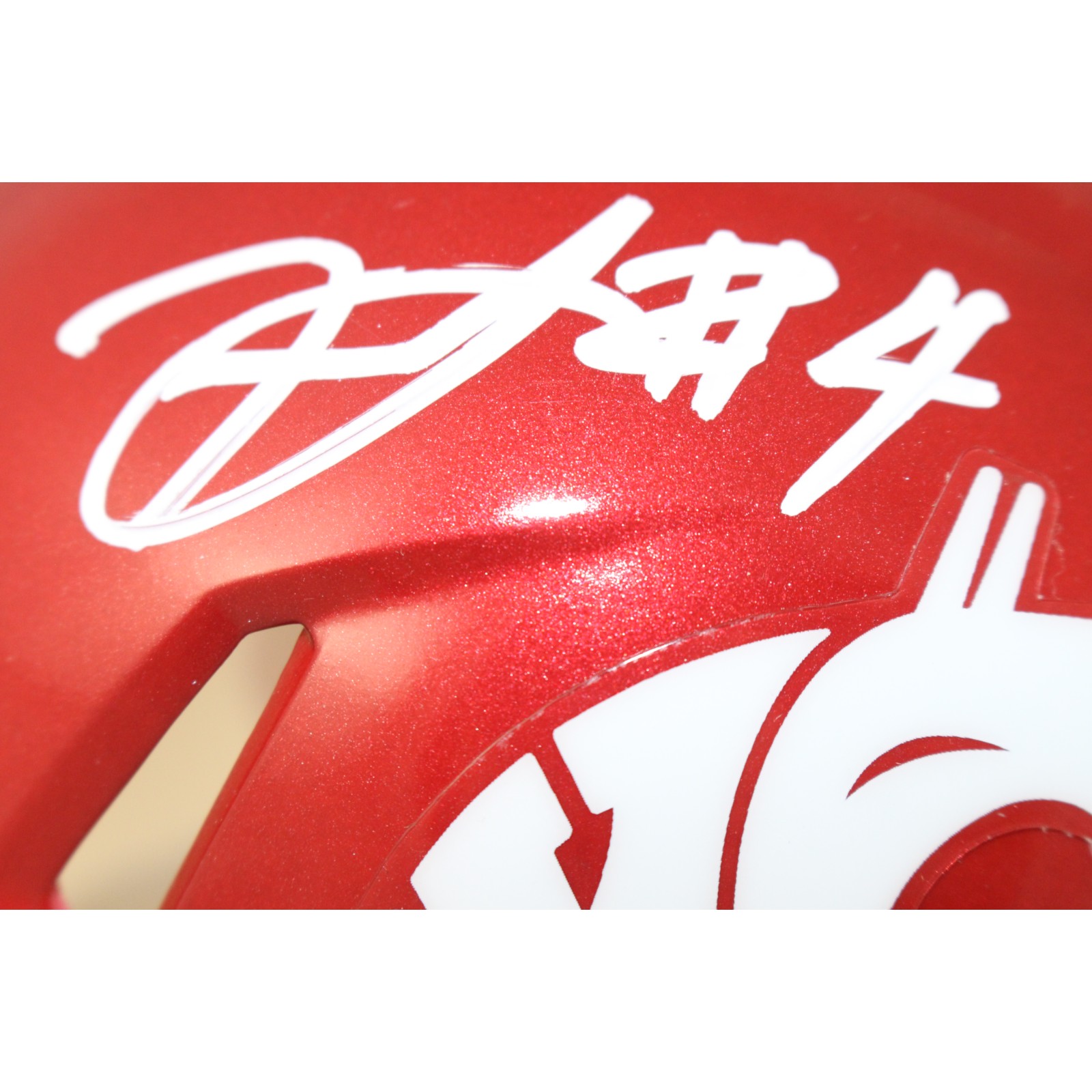 Frankie Luvu Signed Washington State Cougars Mini Helmet Beckett Witness 51712 2 Frankie Luvu Signed Washington State Cougars Mini Helmet Beckett Witness 51712