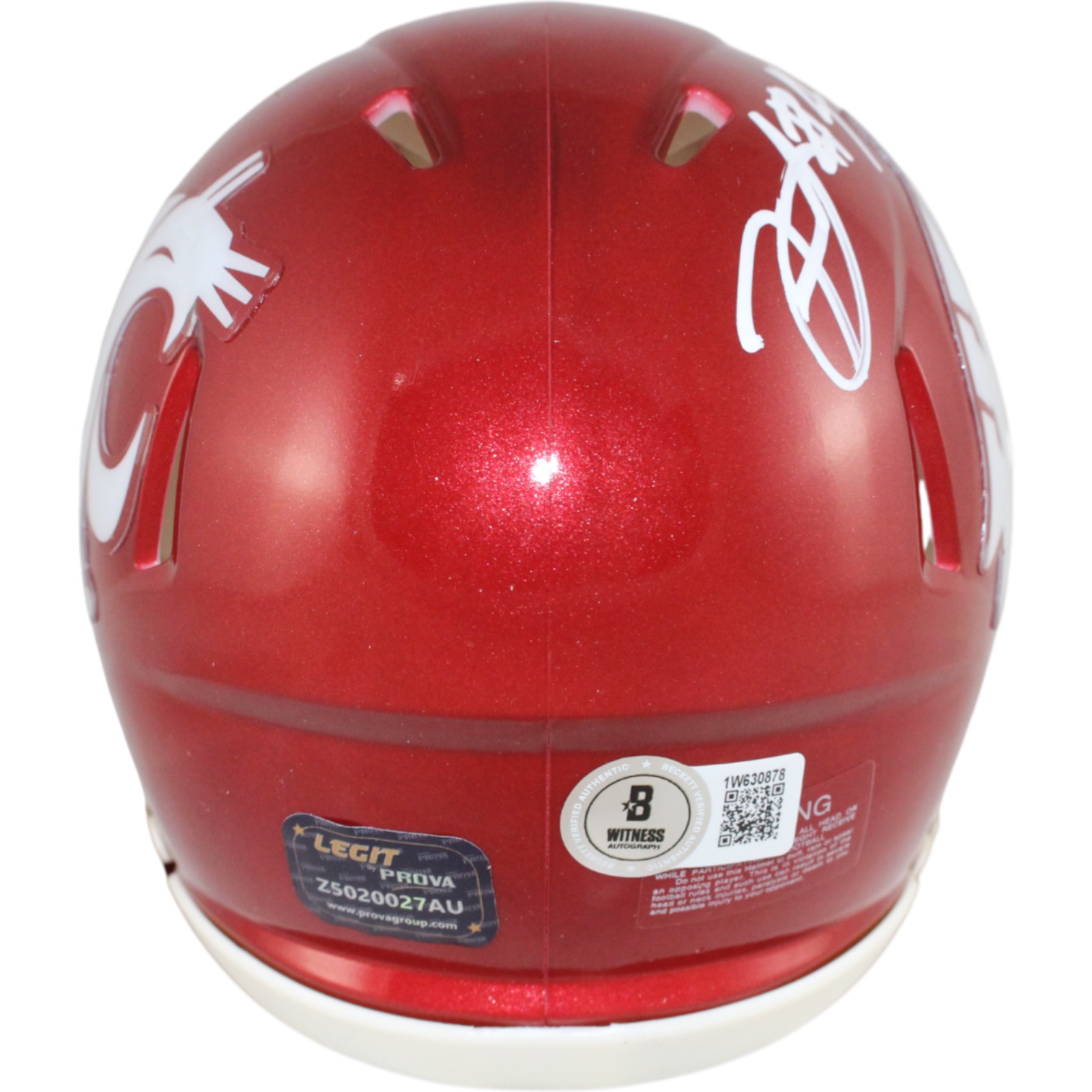 Frankie Luvu Signed Washington State Cougars Mini Helmet Beckett Witness 51712 3 Frankie Luvu Signed Washington State Cougars Mini Helmet Beckett Witness 51712