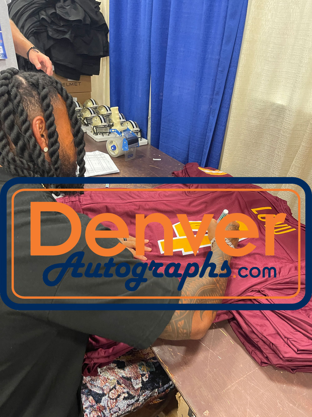 Frankie Luvu Autographed/Signed Pro Style Red XL Jersey Beckett Witness 51836 5 Frankie Luvu Autographed/Signed Pro Style Red XL Jersey Beckett Witness 51836