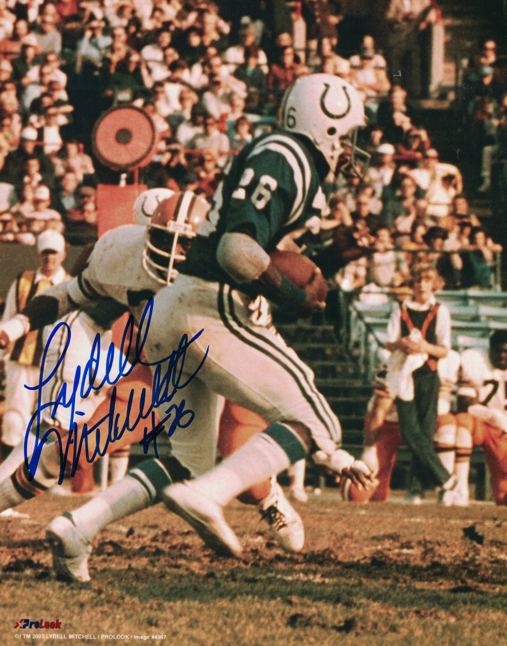 Lydell Mitchell Autographed/Signed Baltimore Colts 8x10 Photo 27886