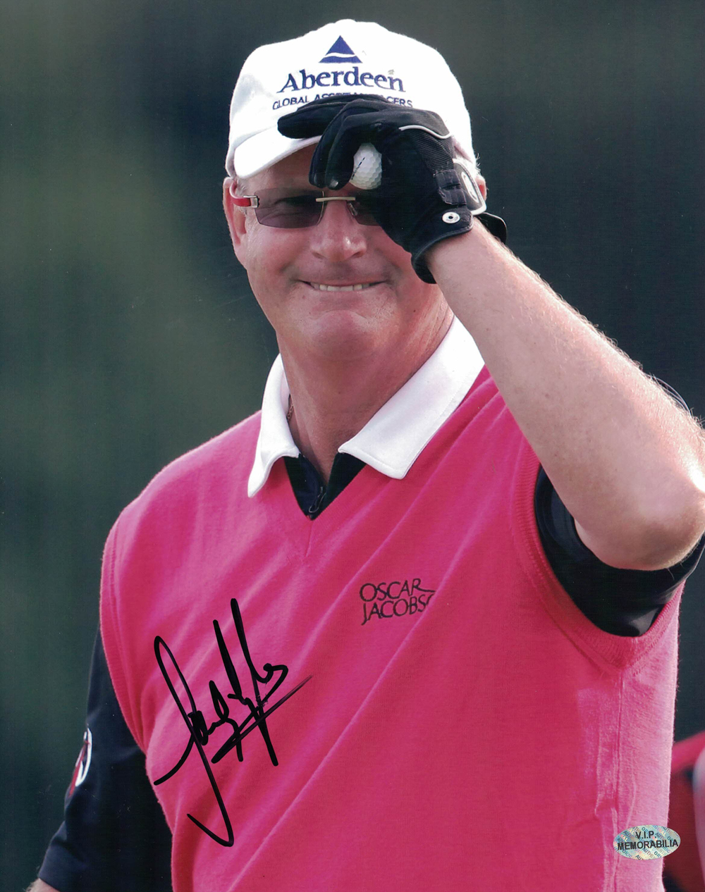 Sandy Lyle Autographed/Signed PGA Tour Golf 8x10 Photo 30329