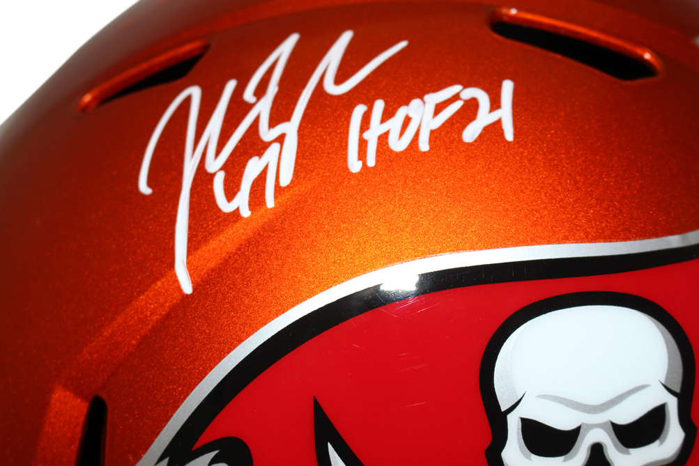 John Lynch Signed Tampa Bay Buccaneers F/S Flash Helmet HOF Beckett