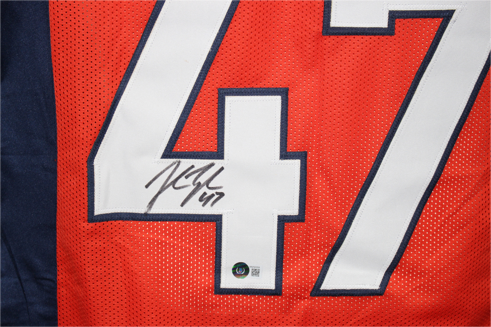 John Lynch Autographed/Signed Denver Broncos Orange XL Jersey Beckett