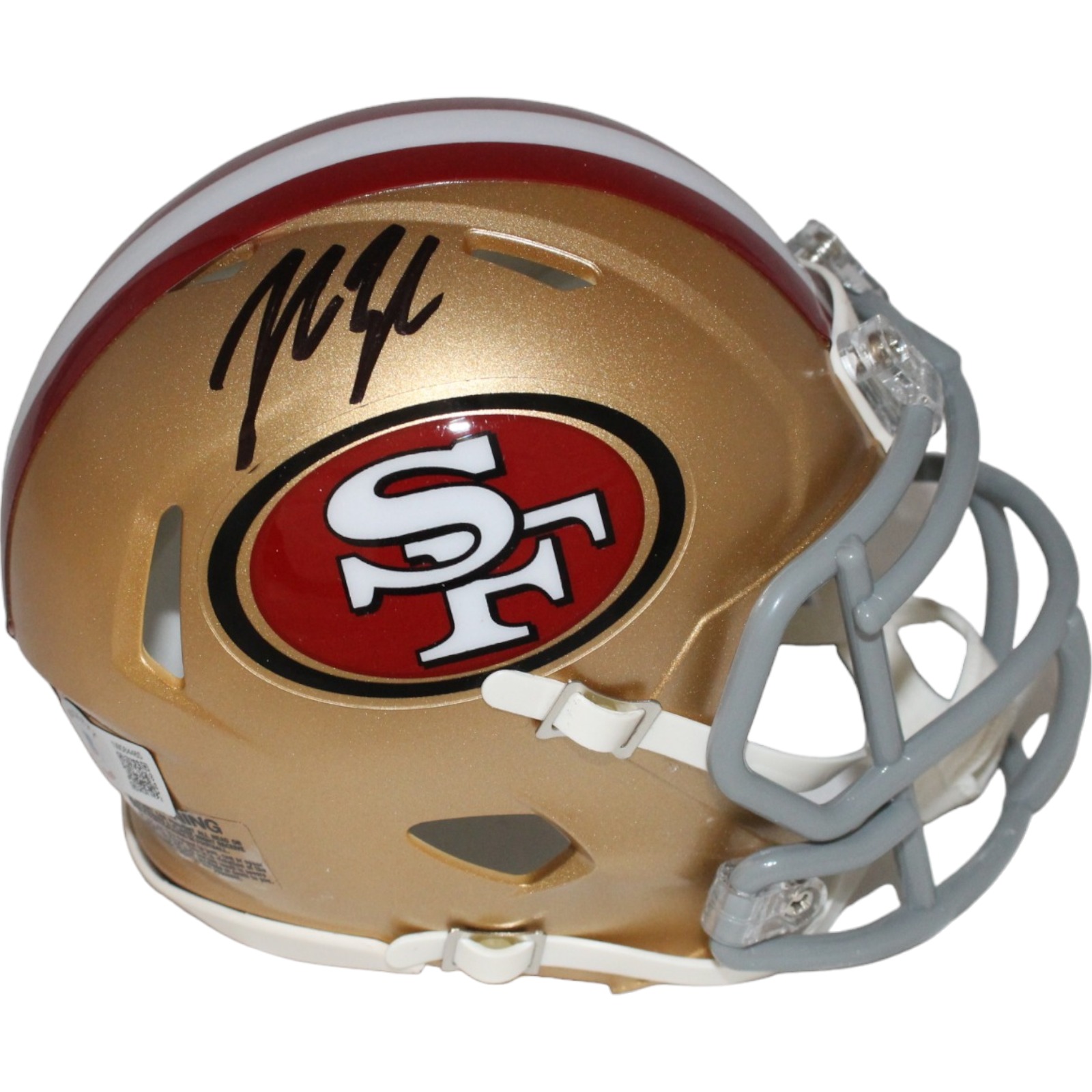 John Lynch Autographed San Francisco 49ers Mini Helmet Beckett 