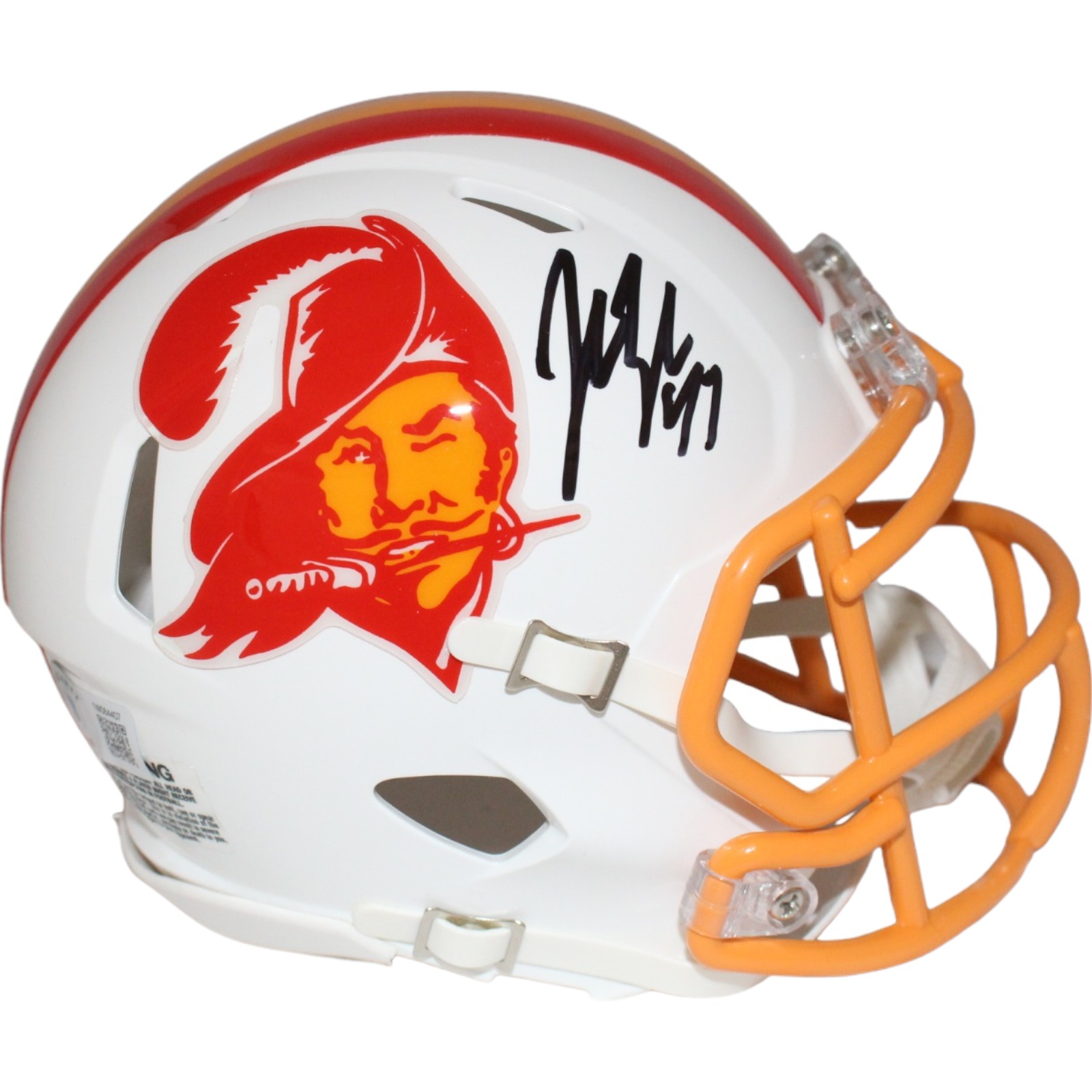 John Lynch Signed Tampa Bay Buccaneers TB Mini Helmet Beckett