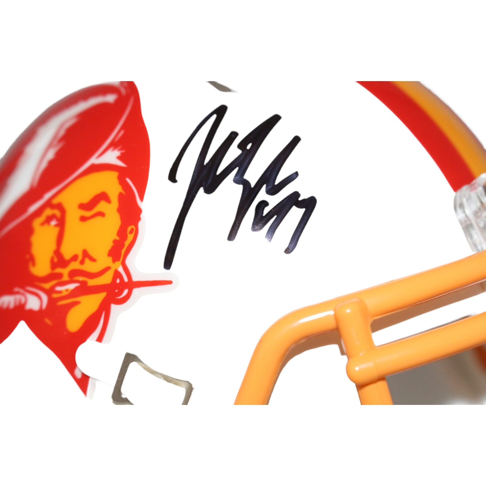 John Lynch Signed Tampa Bay Buccaneers TB Mini Helmet Beckett