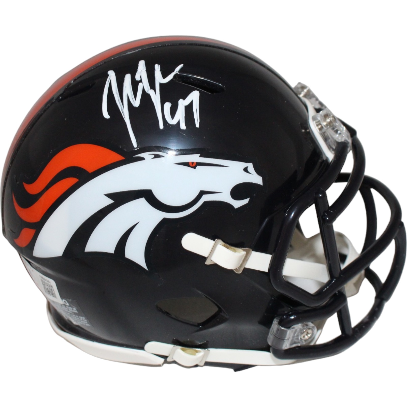  John Lynch Autographed/Signed Denver Broncos Mini Helmet Beckett 