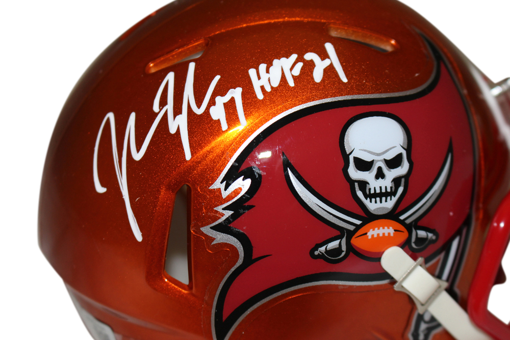 John Lynch Autographed Tampa Bay Buccaneers Flash Mini Helmet HOF BAS