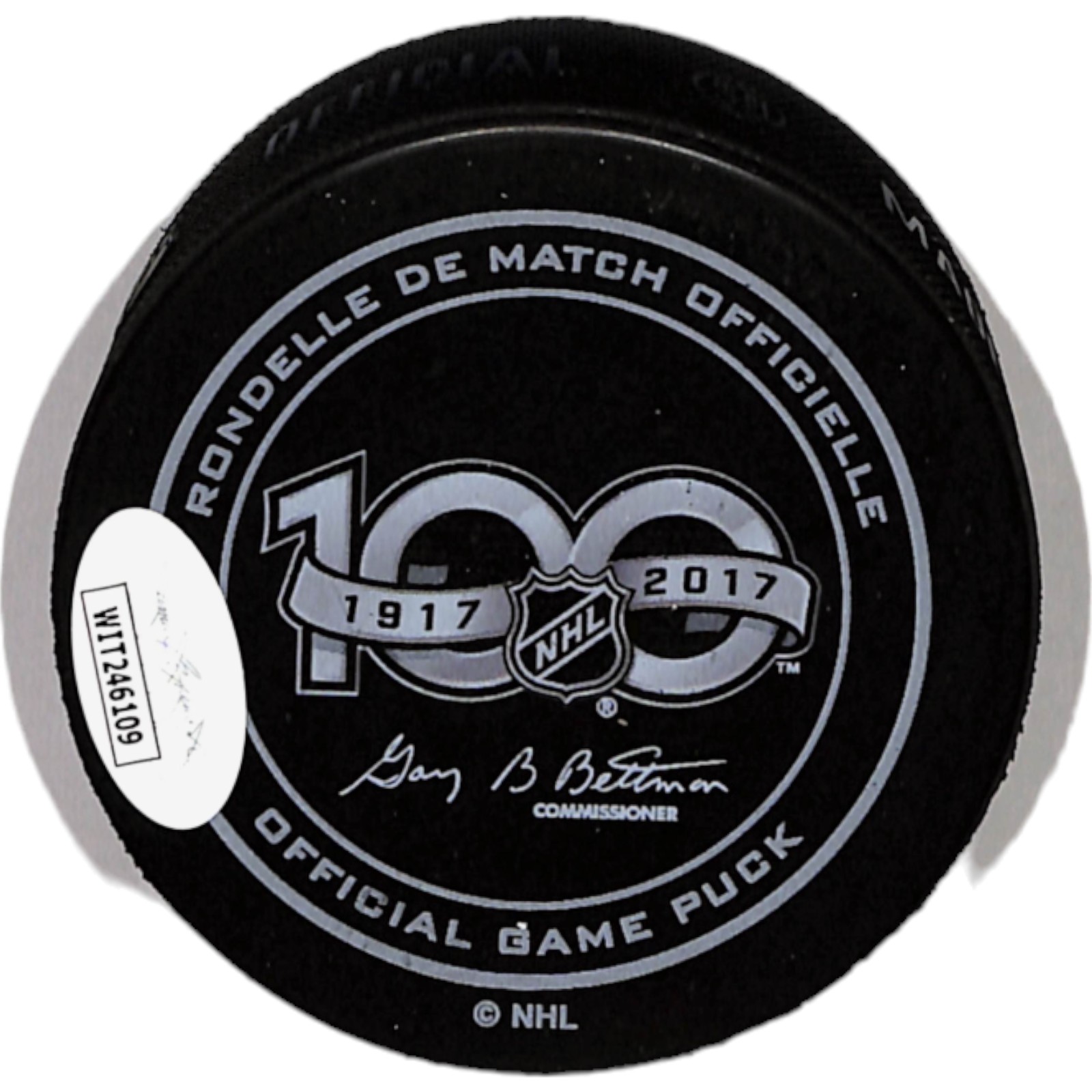 Nate MacKinnon Signed Colorado Avalanche '17 ASG Insc. Hockey Puck JSA