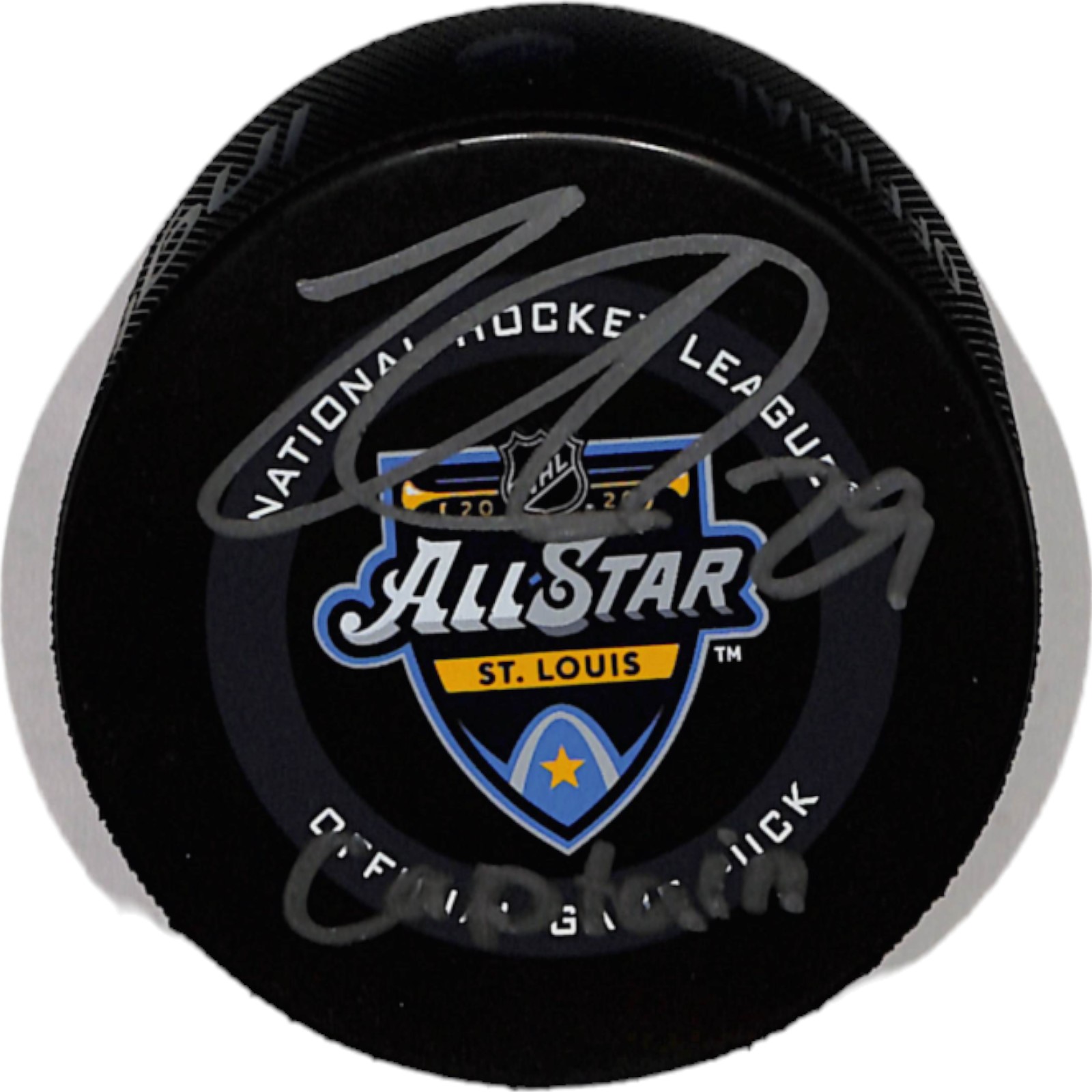 Nate MacKinnon Signed Colorado Avalanche '20 ASG Insc. Hockey Puck JSA