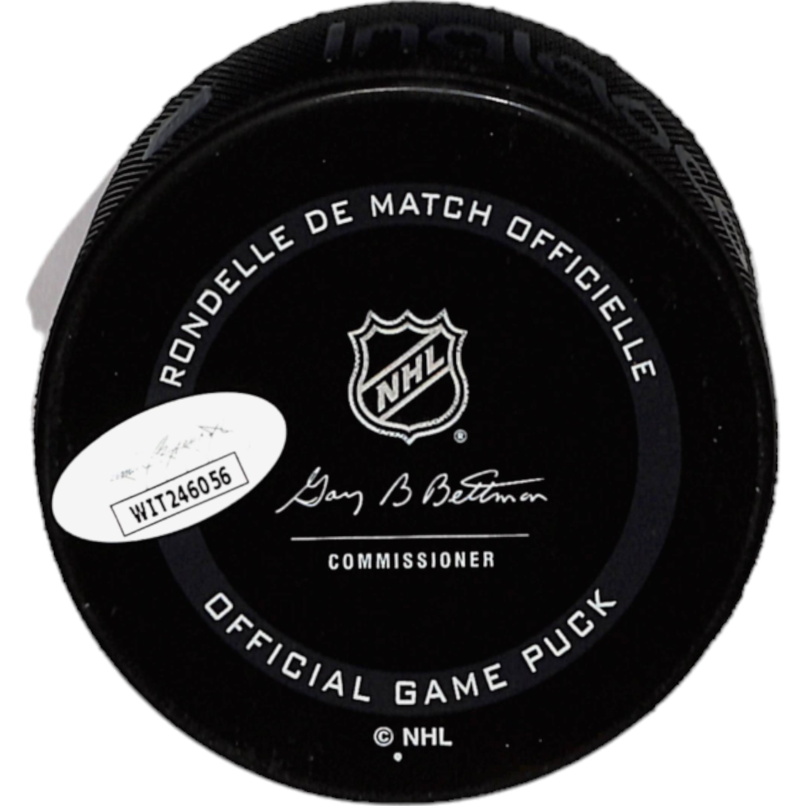 Nate MacKinnon Signed Colorado Avalanche 25th Anv. Hockey Puck JSA