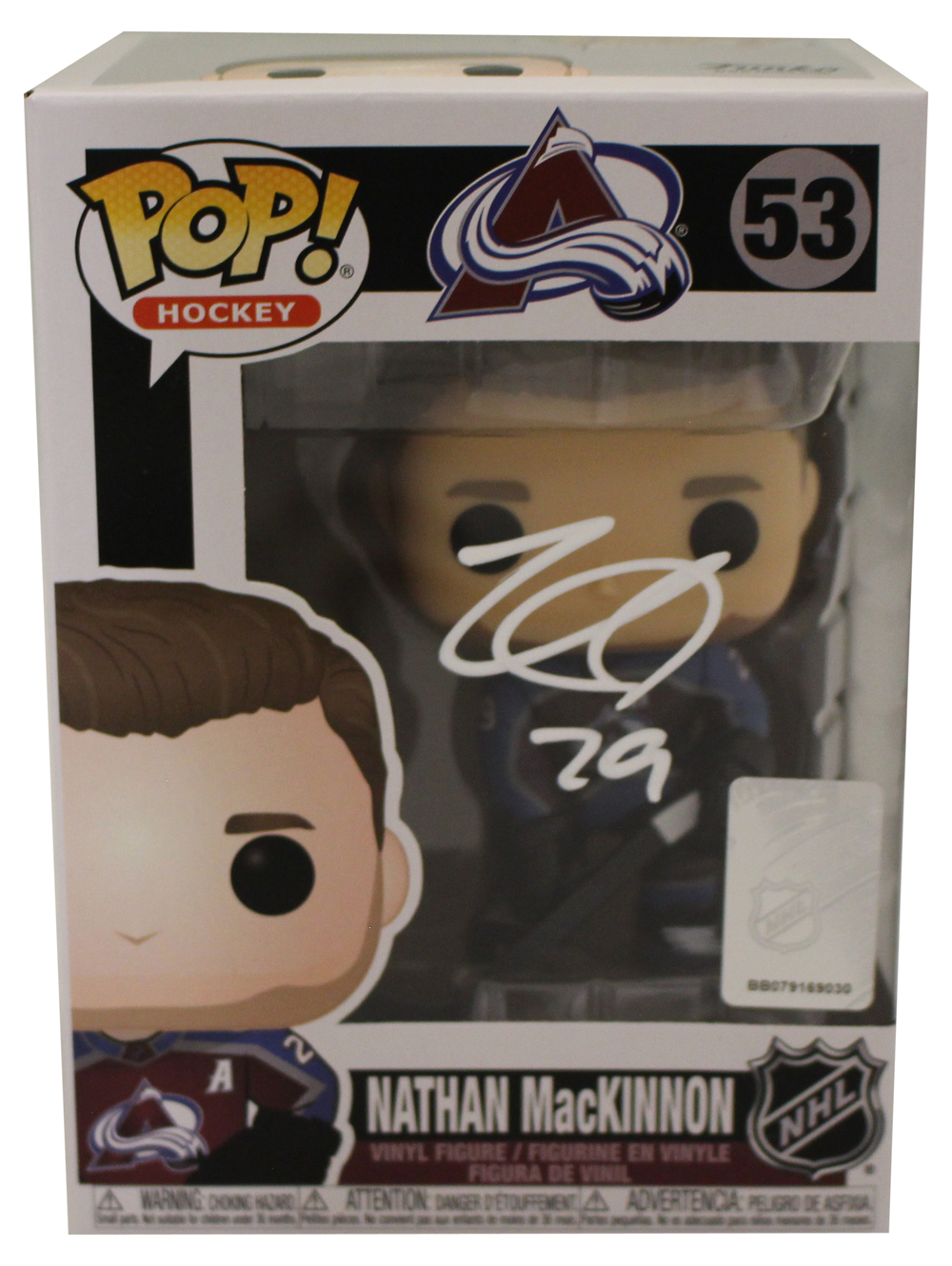 Nathan MacKinnon Autographed Colorado Avalanche Funko Pop #53 FAN