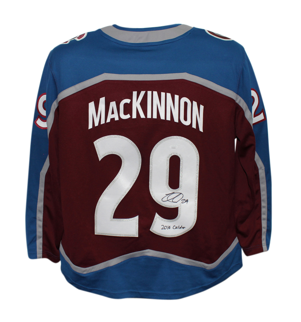 Nathan Mackinnon Signed Colorado Avalanche Fanatics XL Red Jersey JSA