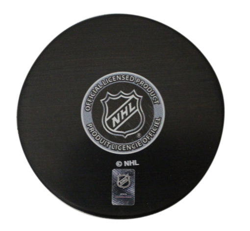 Nathan MacKinnon Autographed/Signed Colorado Avalanche Logo Hockey Puck 26498