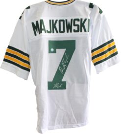 Don Majkowski Autographed/Signed Pro Style Size XL White Jersey DEN 59443