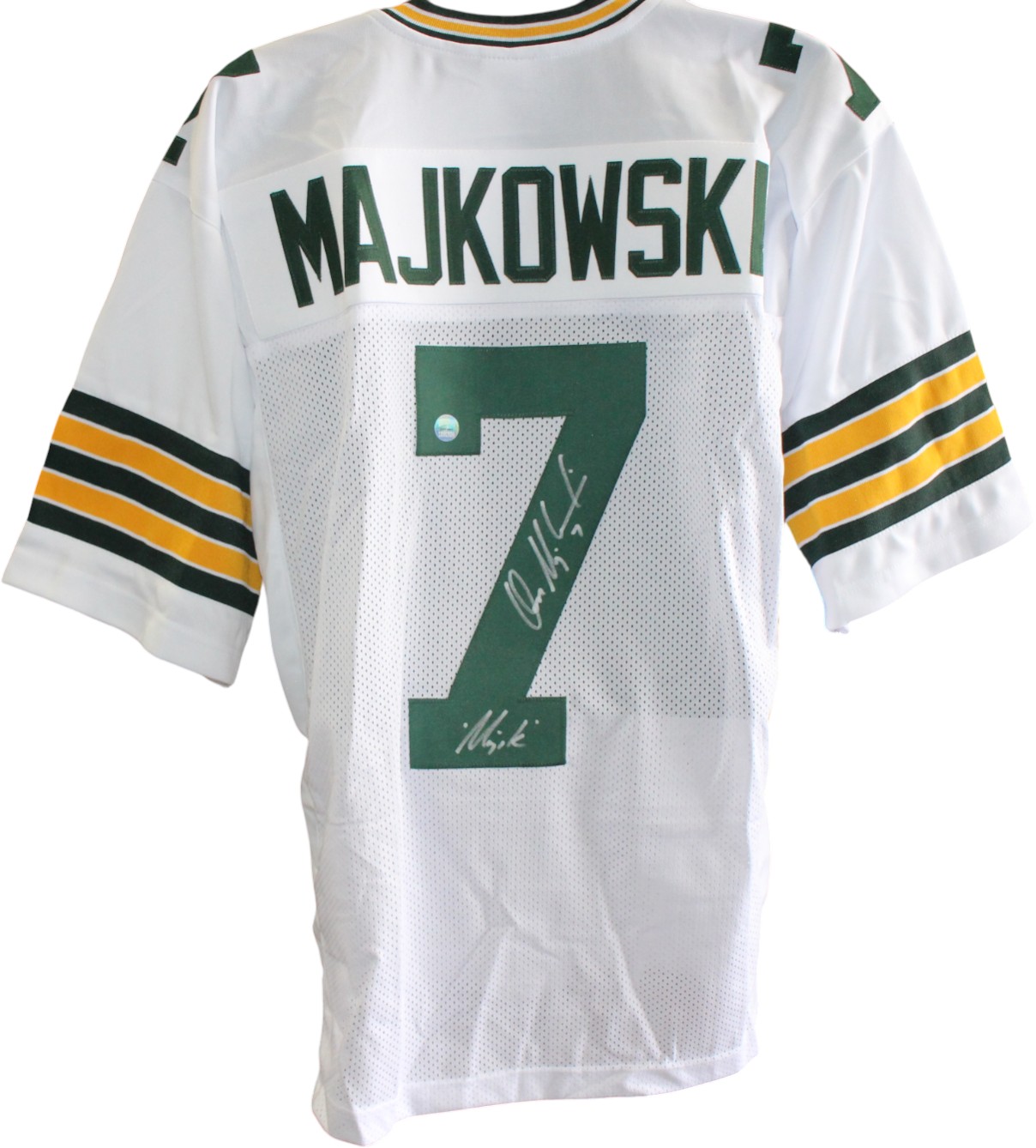Don Majkowski Autographed/Signed Pro Style Size XL White Jersey DEN 59443 1 Don Majkowski Autographed/Signed Pro Style Size XL White Jersey DEN 59443