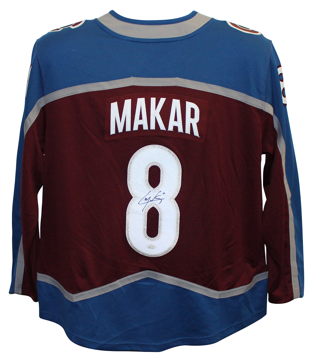 Cale Makar Autographed Colorado Avalanche Red Fanatics XL Jersey JSA