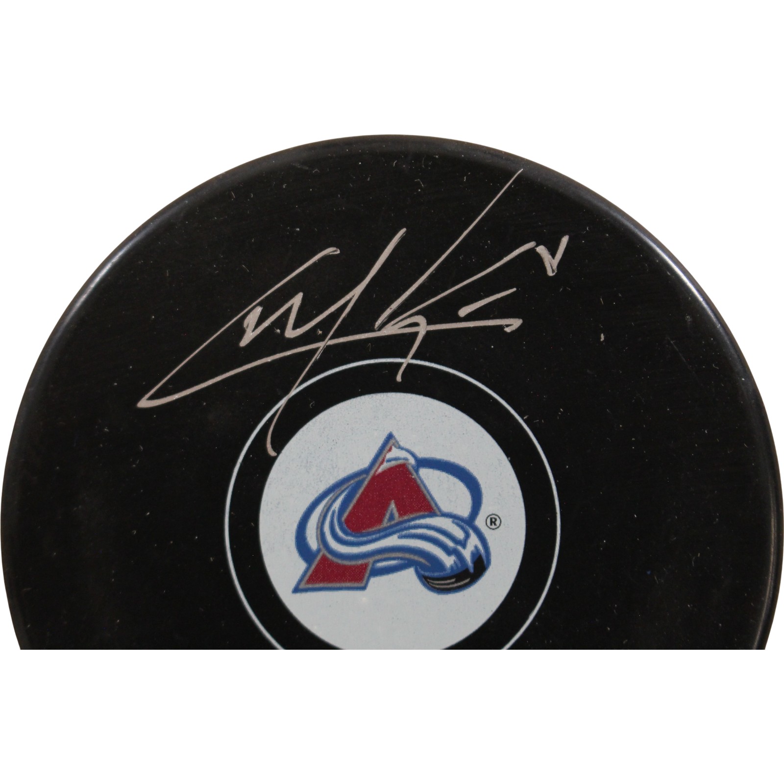 Cale Makar Autographed/Signed Colorado Avalanche Logo Puck Fanatics 54961